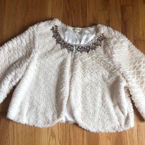 Faux fur capelet/shrug